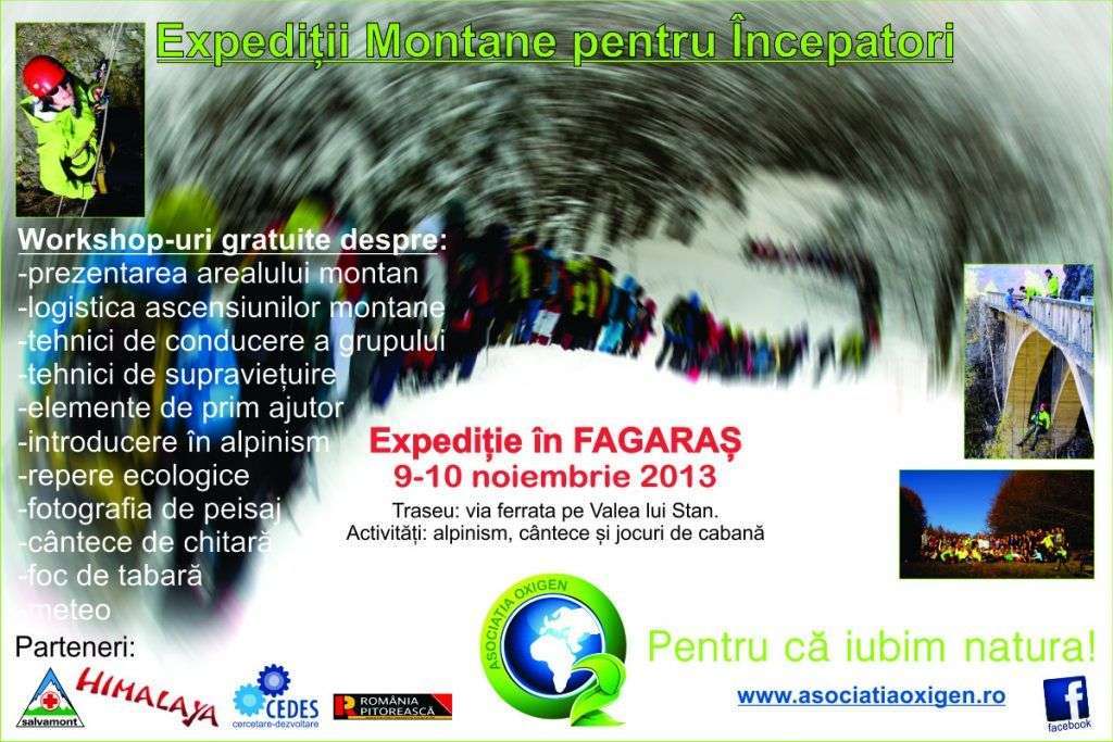 Programul Oxigen pe Munte – Expeditii montane pentru incepatori